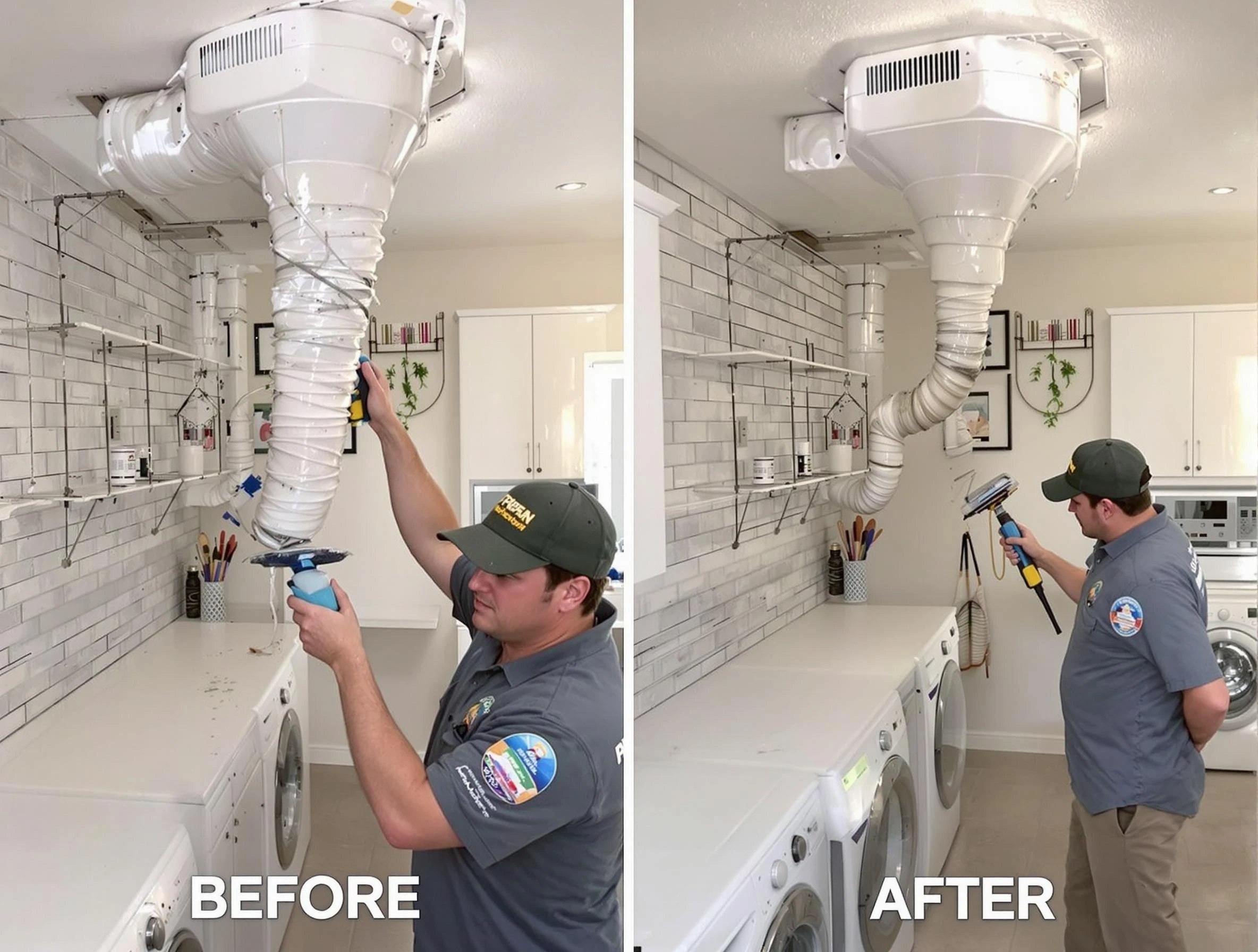 Professional dryer exhaust vent cleaning by Woods Cross Dryer Vent Cleaning in Woods Cross